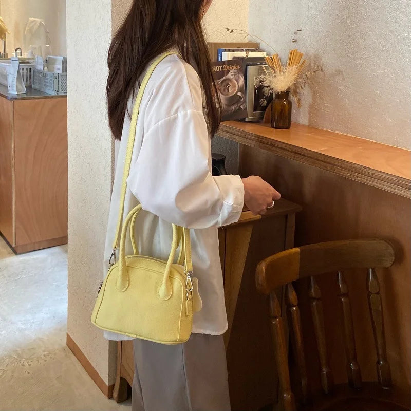Summer Small Litchi Shell Bag Ins Messenger Bag for Women