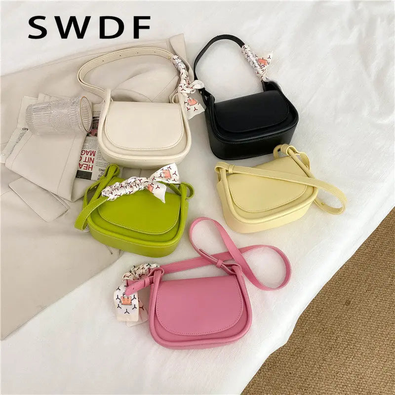 Summer Women's PU Leather Crossbody Bag for Underarm with Handbag