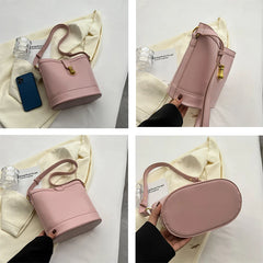 Vintage PU Leather Shoulder Bag Crossbody Messenger Handbag
