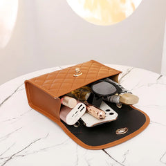 Large Capacity Crossbody Bag for Women PU Leather Shoulder Handbag
