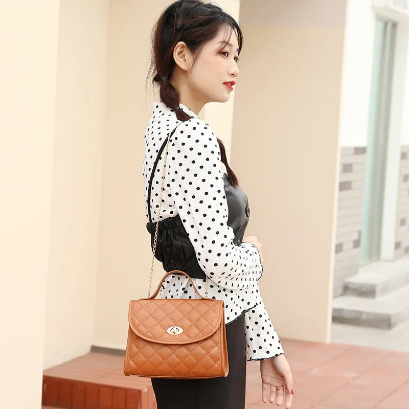 Large Capacity Crossbody Bag for Women PU Leather Shoulder Handbag