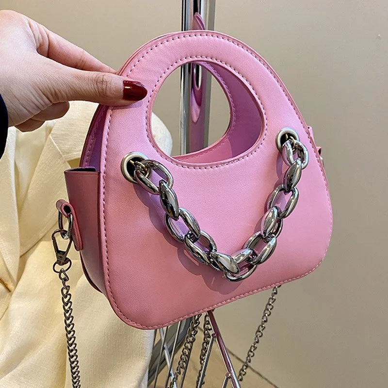 Metal Chain Single Shoulder Bag Wallet for Women