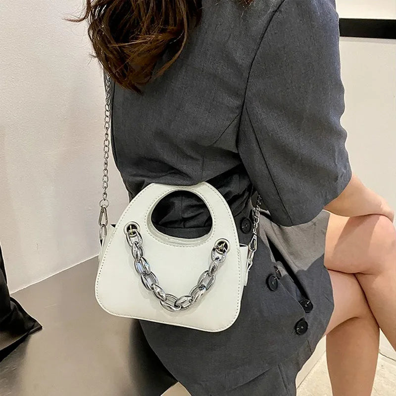 Metal Chain Single Shoulder Bag Wallet for Women