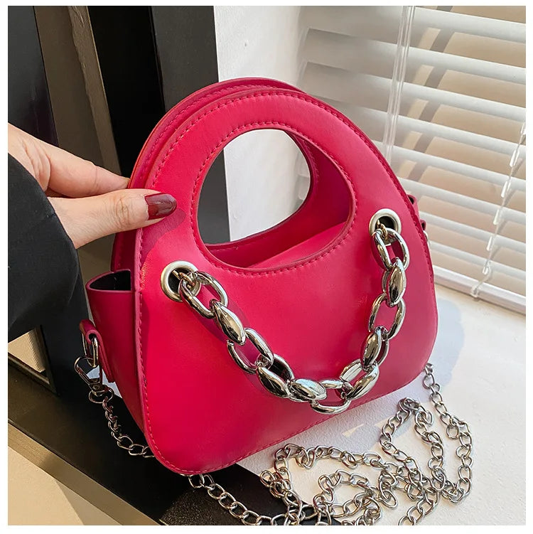 Metal Chain Single Shoulder Bag Wallet for Women
