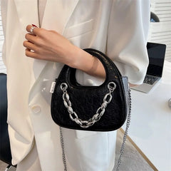 Metal Chain Single Shoulder Bag Wallet for Women