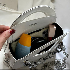 Metal Chain Single Shoulder Bag Wallet for Women