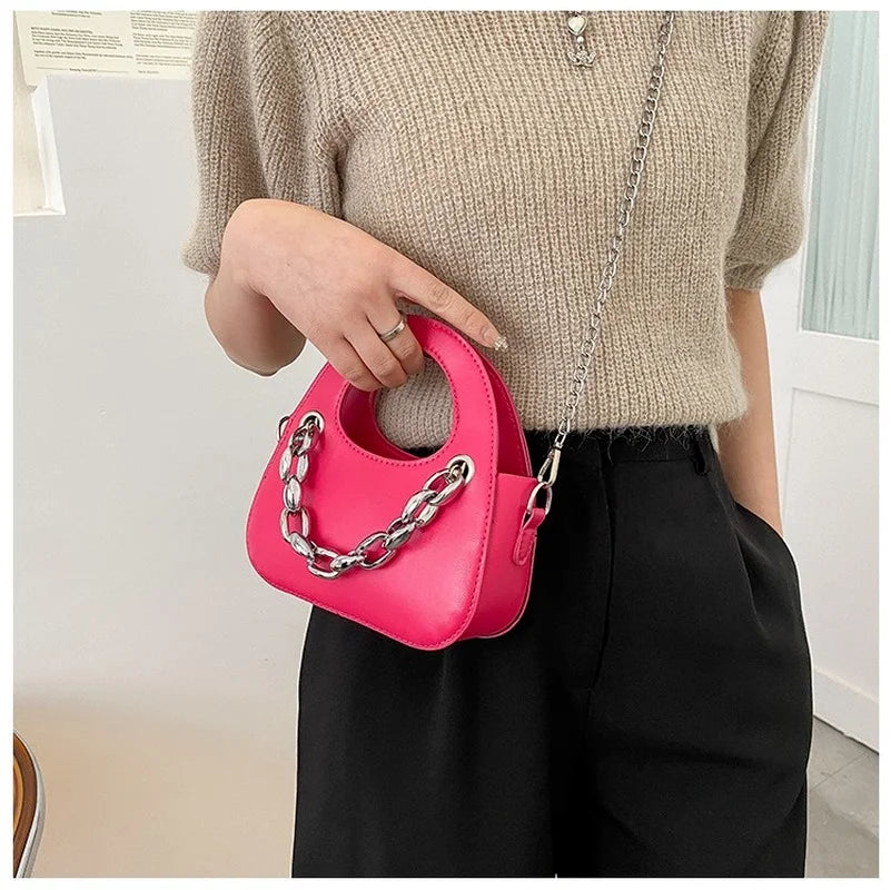 Metal Chain Single Shoulder Bag Wallet for Women