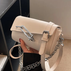 Lock Women's Shoulder Bag High Pu Leather Messenger Bag