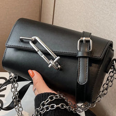 Lock Women's Shoulder Bag High Pu Leather Messenger Bag