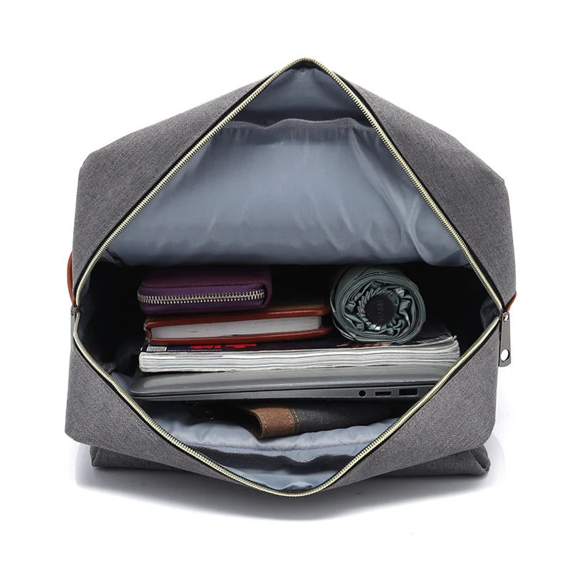Waterproof Oxford Backpack Large Capacity Canvas Travel Bag