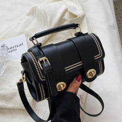 Vintage Women's Satchels Bags Messenger Bags Lady Pu Leather Boston Bags