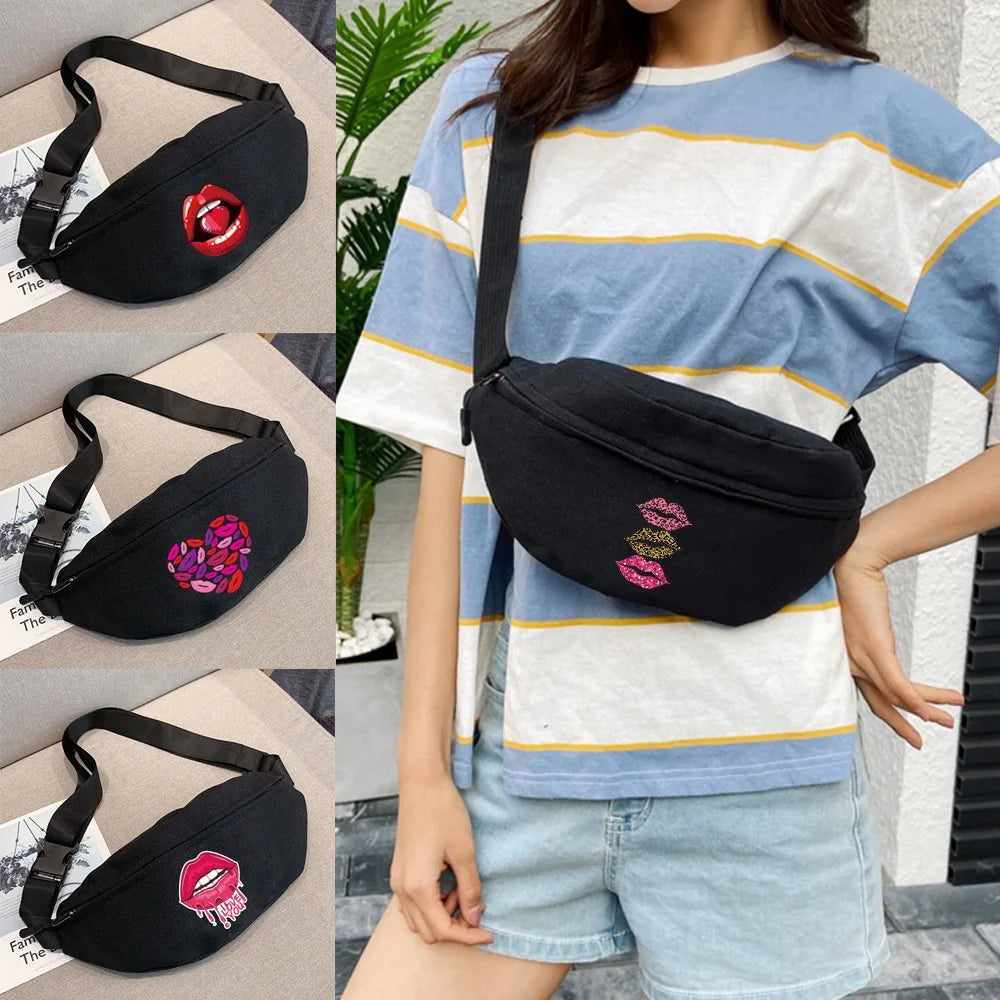 Women's Waist Bag Gym Sports Crossbody Shoulder Fanny Pack Backpack