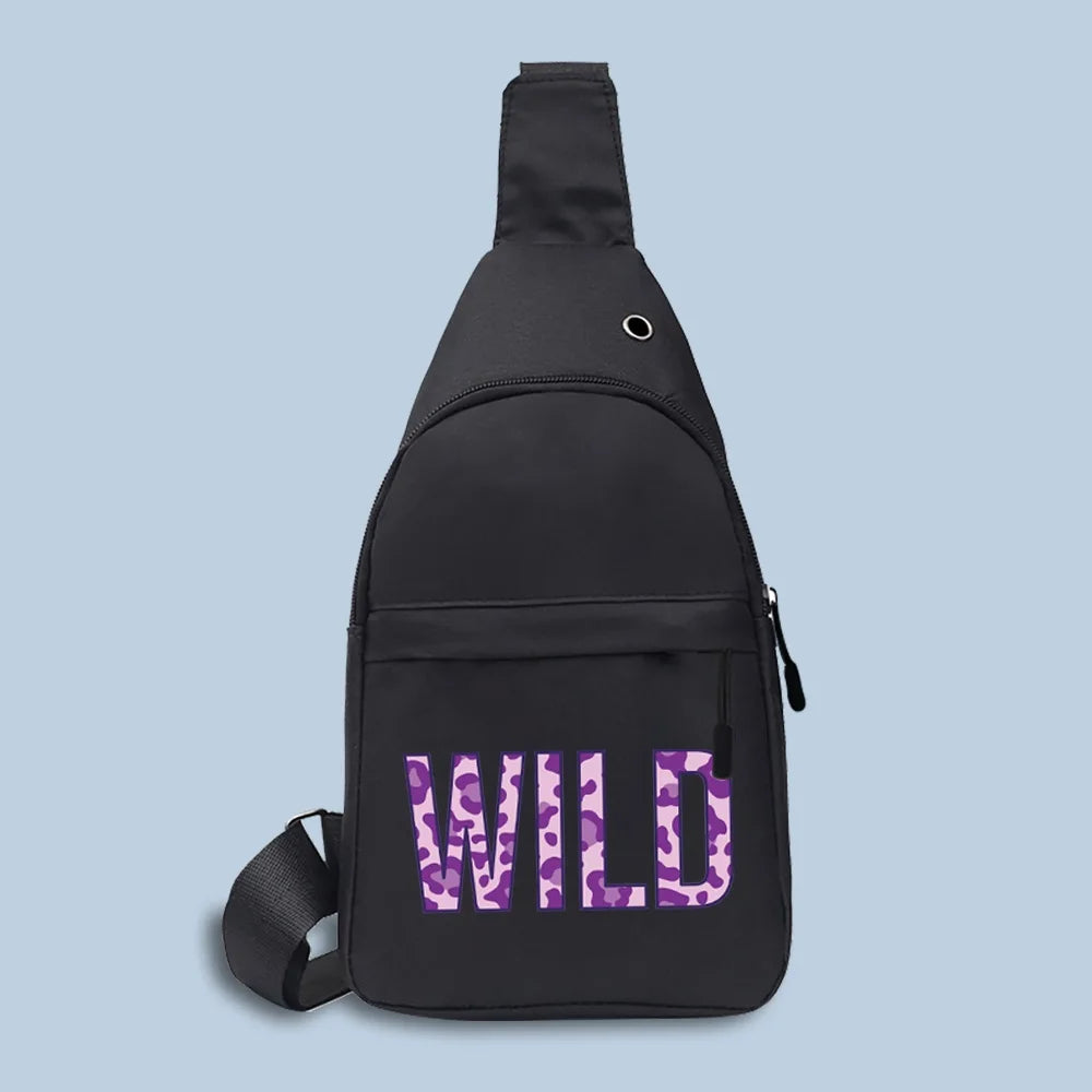 Wild Print Waist Pack Fanny Pack for Men Women