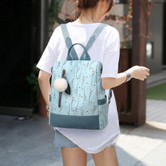 Waterproof Oxford Women School Backpack