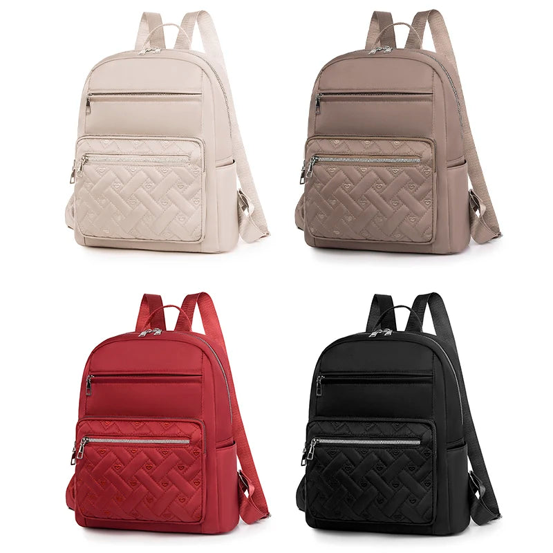 Waterproof Print Women Backpack Anti-theft School Bag