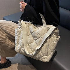 Winter Large capacity Ladies Totes Shoulder Bag Space cotton Shopper