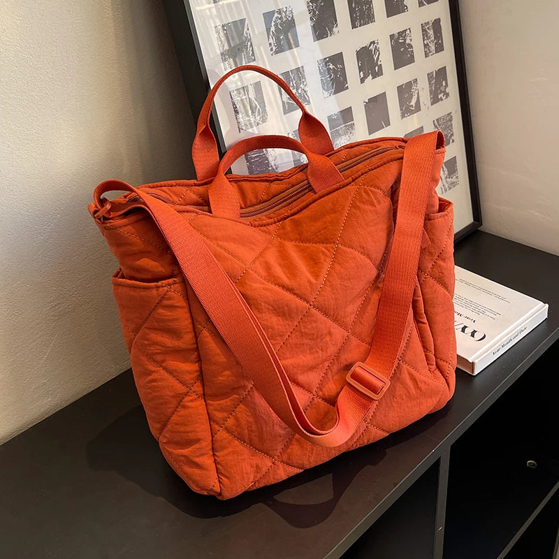 Winter Large capacity Ladies Totes Shoulder Bag Space cotton Shopper