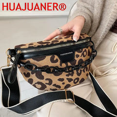 Leopard Print Crossbody Chest Bag Fanny Pack