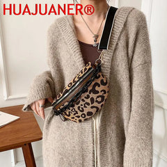 Leopard Print Crossbody Chest Bag Fanny Pack