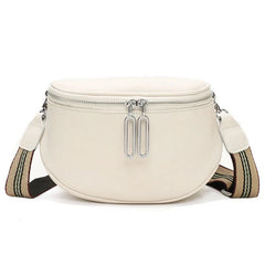 Leather Saddle Bag High Cowhide Handbag Female Crossbody Shoulder Bag