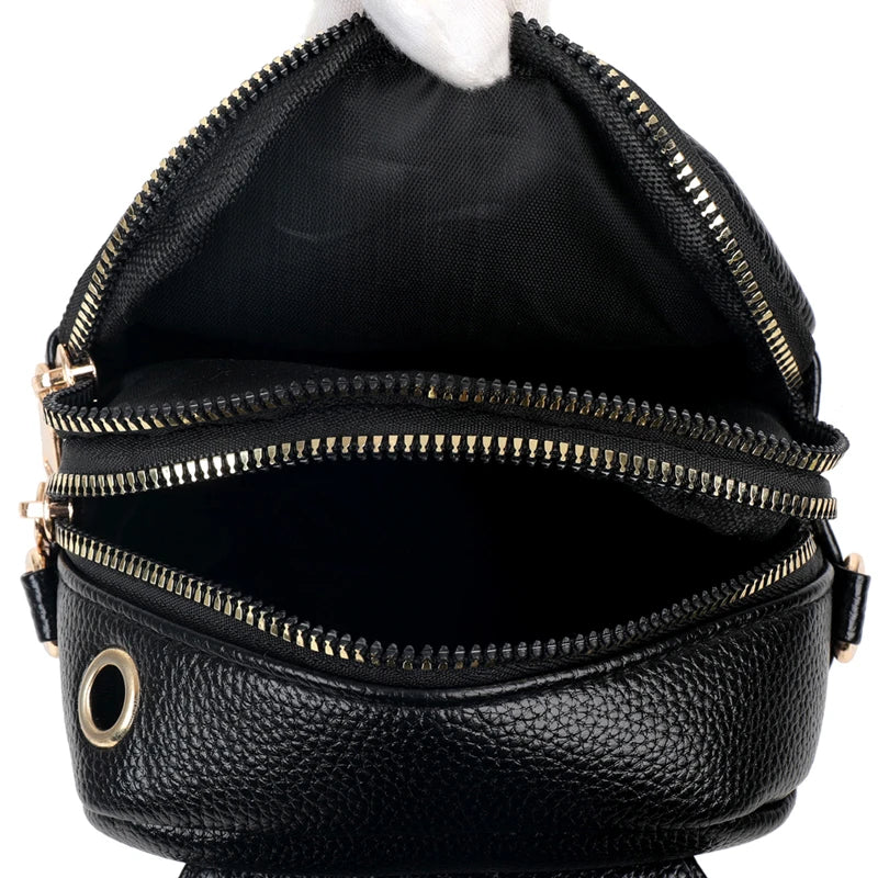 Women PU Leather Handbag Large Capacity Shopping Shoulder Bag