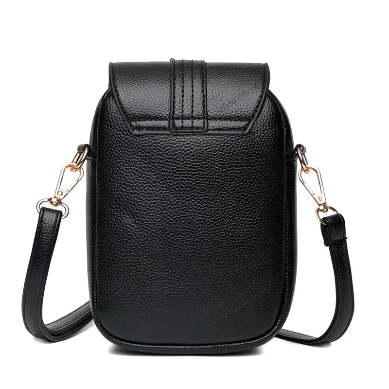 Women PU Leather Handbag Large Capacity Shopping Shoulder Bag