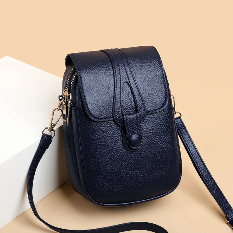 Women PU Leather Handbag Large Capacity Shopping Shoulder Bag