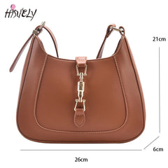 Women Leather Shoulder Bag with 2 Belts, Fashionable Purses