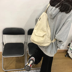 Canvas Crossbody Female Bag Chest Bag for Ladies