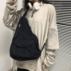 Canvas Crossbody Female Bag Chest Bag for Ladies