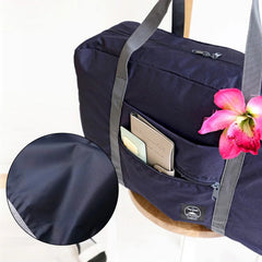 Daisy Print Travel Tote Bag Clothes Organizer Foldable Duffle Bag