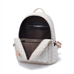 Women's Classic Backpack Letters Shoulder Crossbody Bag Large Capacity