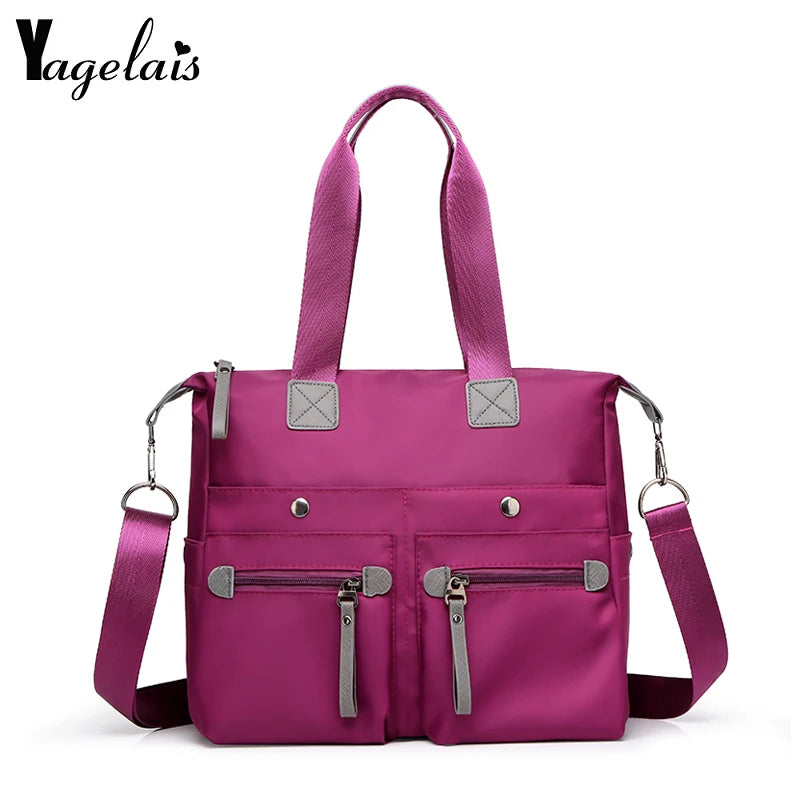 Waterproof Nylon Tote Messenger Crossbody Shoulder Bag Large Capacity