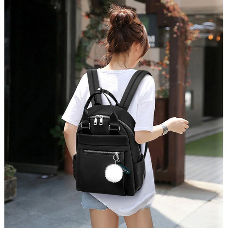 Women's Waterproof Nylon Backpack for Travel
