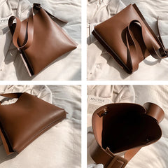 Spring Women Large Capacity Shoulder Bag PU Leather Tote Messenger Handbag