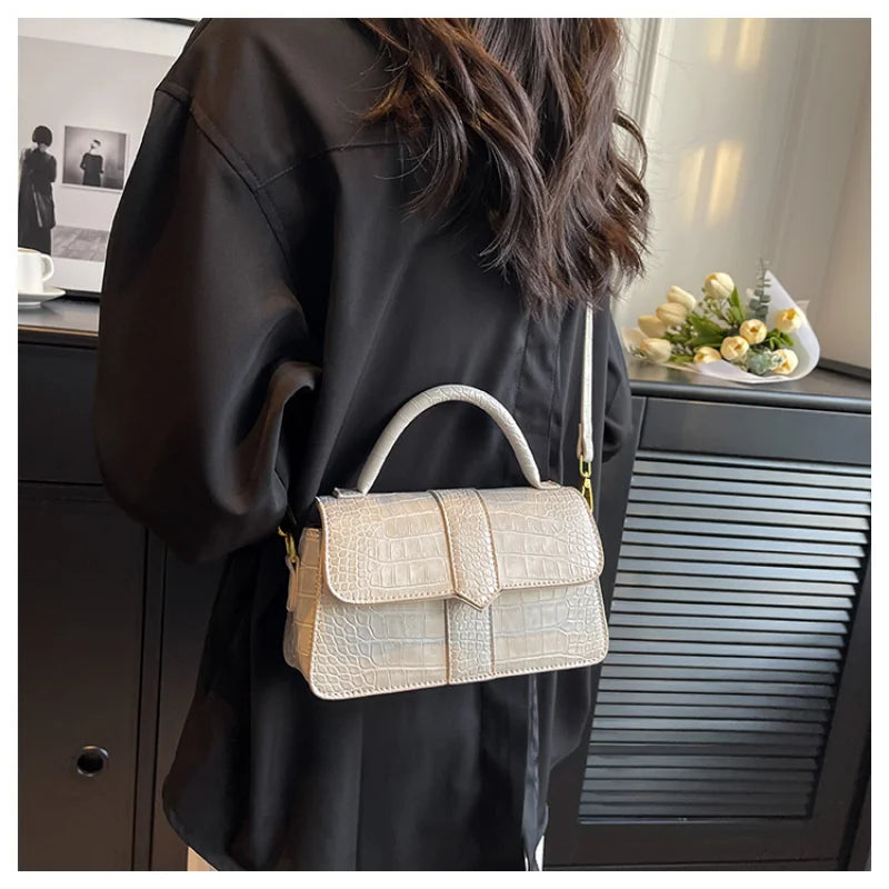 Women Handbags Vintage PU Leather Shoulder Crossbody Bags Totes Shopping Bag