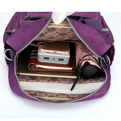 2023Fashion Nylon Waterproof Women Backpack Style Designers Shoulder SchoolBag
