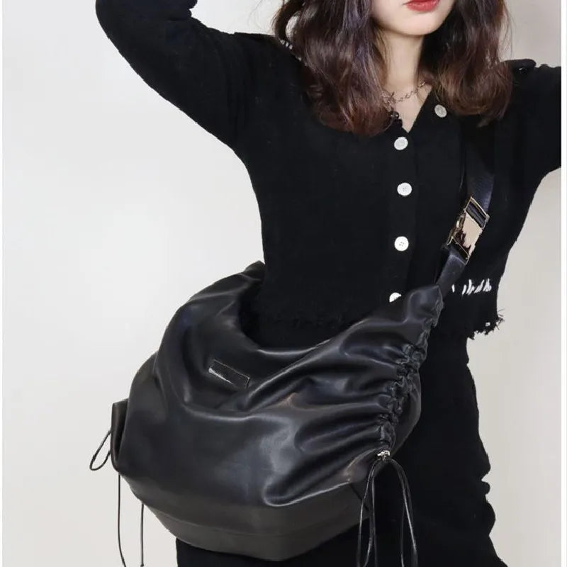 2023 Women Travel Handbag Pu Leather Large Shoulder Bags Casual Tote Bag