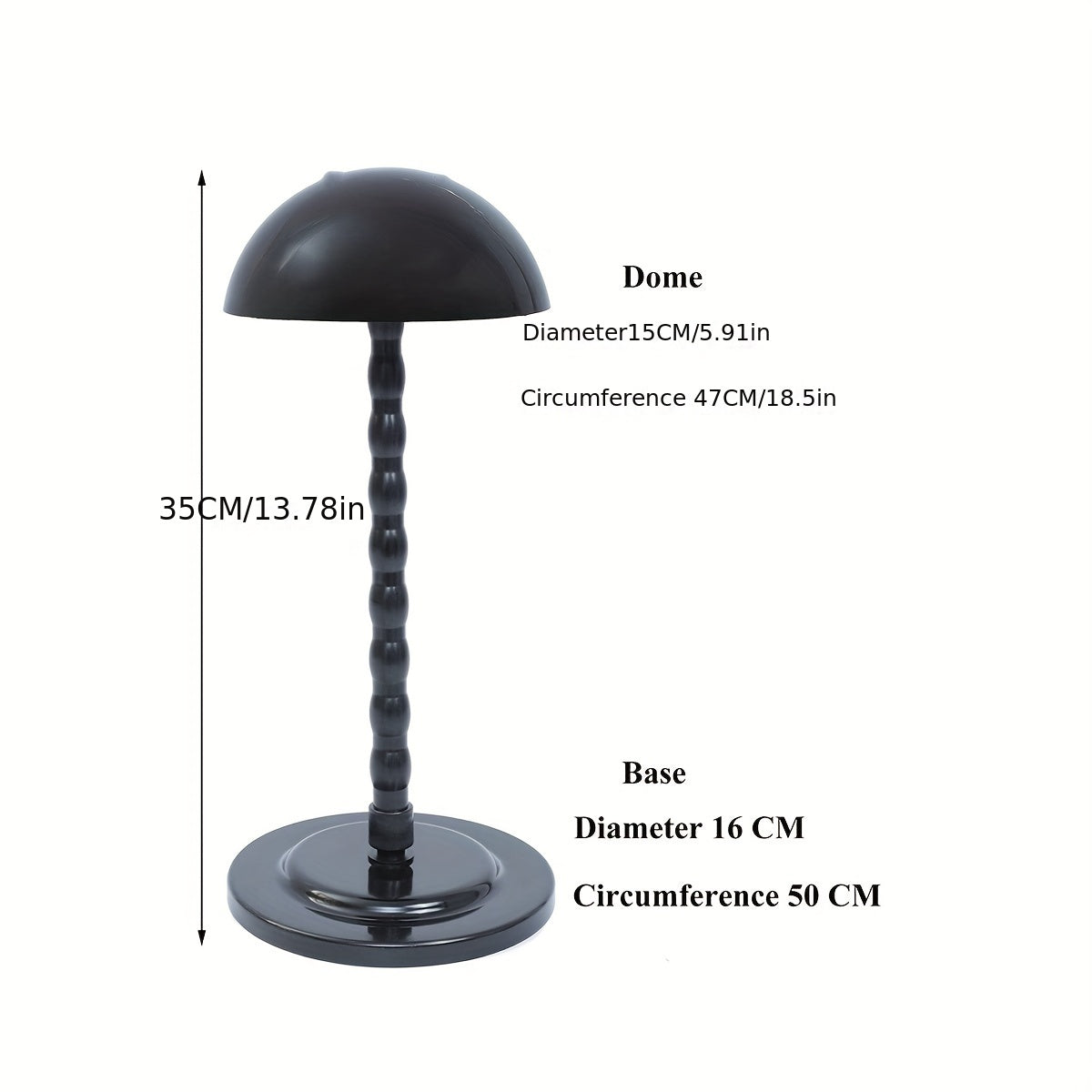 Wig & Hat Display Stands Mushroom Bracket Plastic Portable