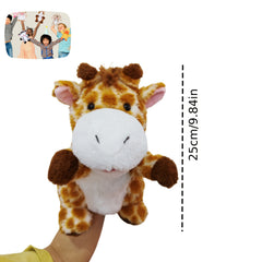 Plush Jungle Animal Puppet Set for Storytelling and Role Playing