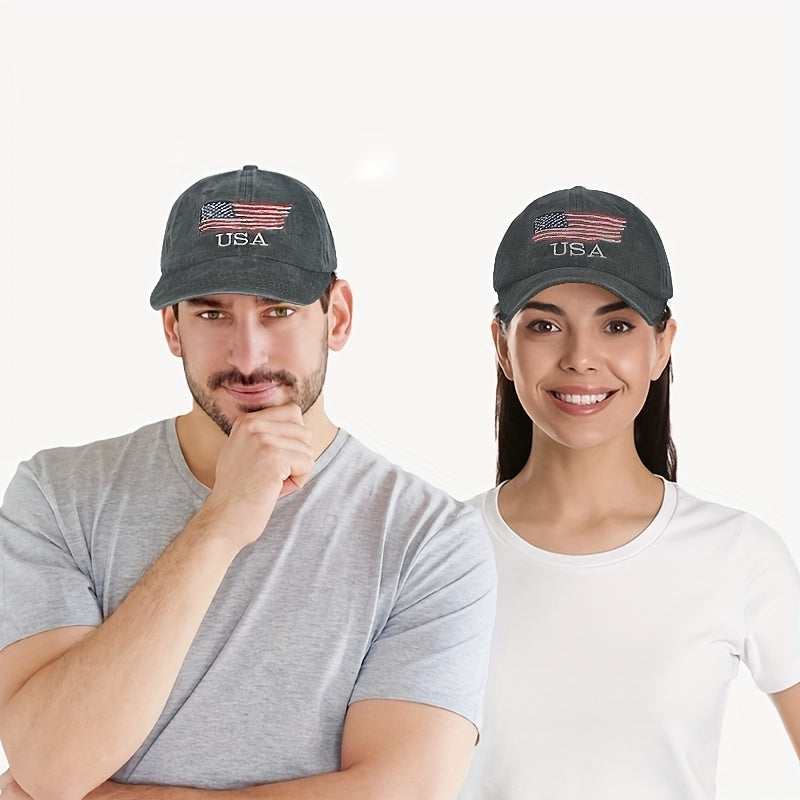 US Flag Pattern Baseball Cap for Men