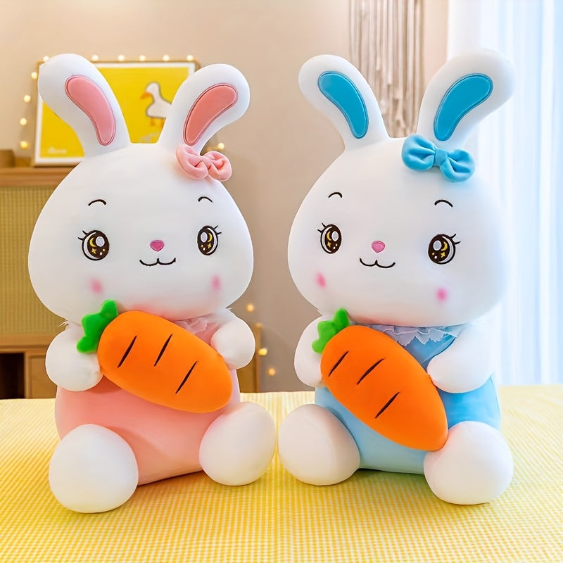 Soft Bunny Rabbit Plush Toy with Expressive Eyes & Nose