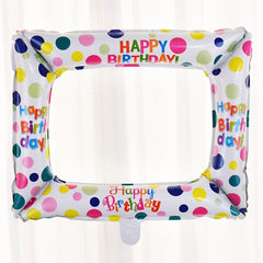 Happy Birthday Balloon Photo Frame - Party Decor Supplies