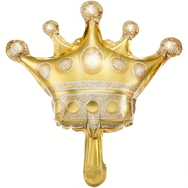 8pcs Golden Small Crown Balloons Kit For Party Decorations