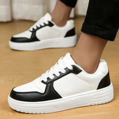 Heighten Skate Shoes Faux Leather Non Slip Sneakers