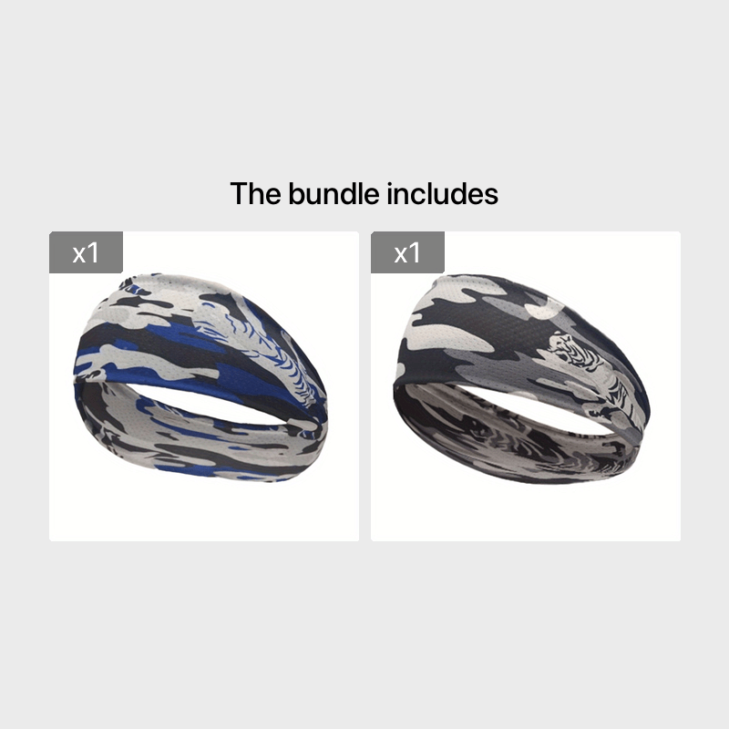 Men's Camouflage Ice Silk Headband for Sports