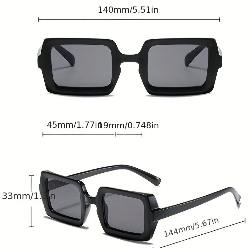 Rectangle Sunglasses Punk Anti Glare UV400