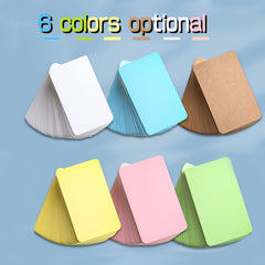 Small Blank Cards 8 Colors - Blank Greeting Thank You Index Playing Note