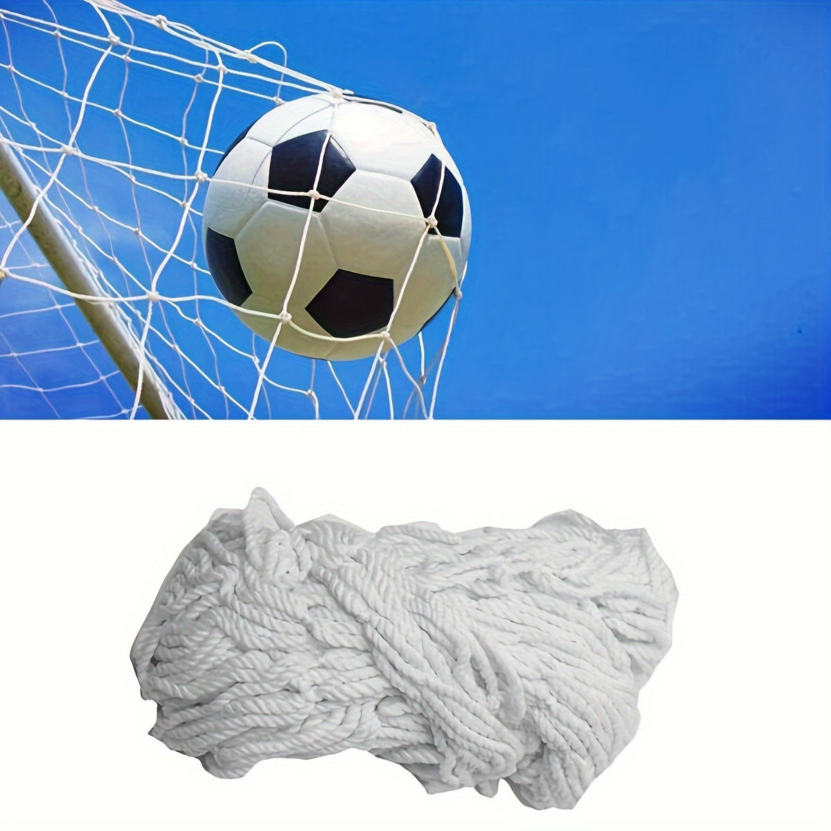2pcs Football Goal Nets Polyester Replacement Net Football Training Net