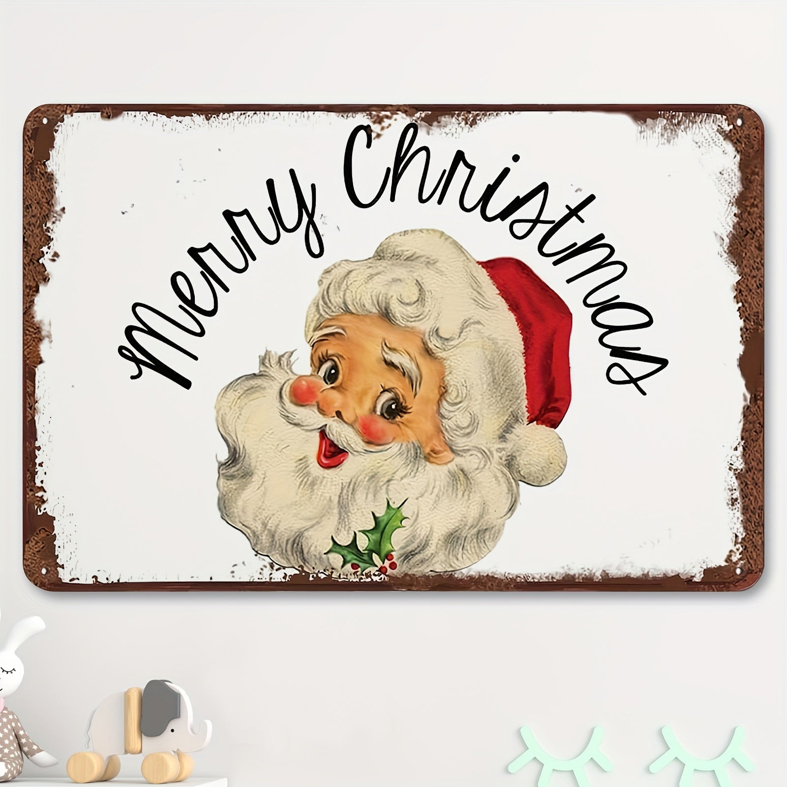 Christmas Merry Birthday Metal Sign